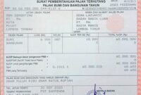 Bukti pembayaran pajak dari salah seorang pemilik lahan di Sirkuit Mandalika (Dokumen pribadi untuk Koran Mandalika)