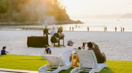 Pemandangan yang bisa wisatawan dapatkan di Lantis Beach Club Selong Belanak (Instagram Lantisclub)