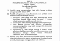 Bunyi perbup yang mengharuskan warga untuk memilih Pilkades berdasarkan DPT (tangkapan layar)