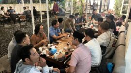 Eks Tim Media Iqbal-Dinda Bukber Bareng Dewan Pers dan Wartawan (istimewa)