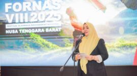 Wakil Gubernur NTB Hj. Indah Dhamayanti Putri, S. E., M. IP., mengadakan Rapat Koordinasi terkait semakin dekatnya Gelaran Festival Olahraga Masyarakat Nasional (FORNAS) ke - 8 Tahun 2025 yang akan dilaksanakan di NTB, (Pendopo Wagub, Rabu 18/6). (Diskominfotik NTB)