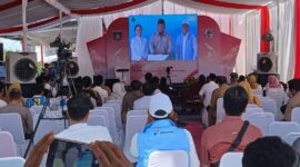 Suasana peluncuran Koperasi Desa Merah Putih di Desa Bilelando. Koperasi di desa ini merupakan salah satu percontohan di NTB (Ahmad Sakurniawan/Koran Mandalika)