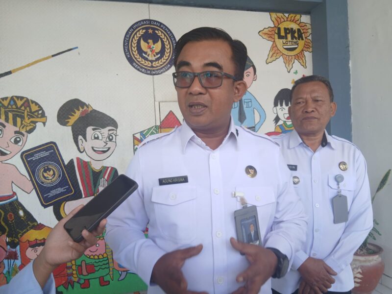 Kepala Kantor Wilayah Direktorat Jenderal Permasyarakan NTB Agung Krisna (Ahmad Sakurniawan/Koran Mandalika)