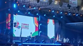 Suasana penutupan Fornas di NTB (Ahmad Chumaidi/Koran Mandalika)