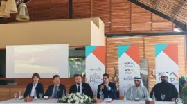 Konferensi pers peluncuran Green Paradise dan aktivasi HCF Group di Taman Wisata Alam (TWA) Gunung Tunak, Lombok Tengah (Ahmad Sakurniawan/Koran Mandalika)