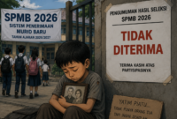 Ilustrasi Anak Yatim Piatu tidak diterima di sekolah negeri karena tercatat masuk kartu keluarga atau KK neneknya (Ist)