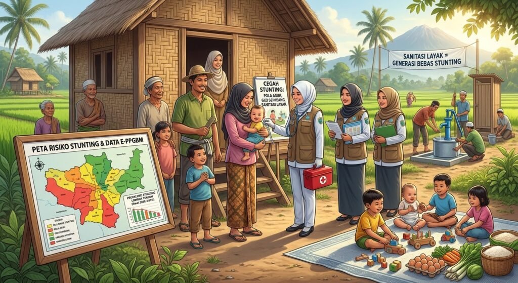 Optimisme Lombok Tengah Bebas Stunting: Intervensi Berkelanjutan Menyasar Sanitasi Hingga Pernikahan Dini