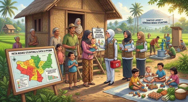 Optimisme Lombok Tengah Bebas Stunting: Intervensi Berkelanjutan Menyasar Sanitasi Hingga Pernikahan Dini