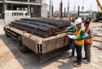 Material Besi Sampai di Proyek, Siapa yang Memeriksa Sebelum Dibongkar?