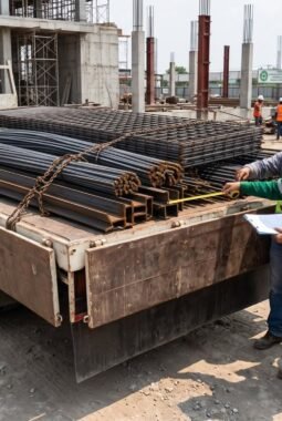 Material Besi Sampai di Proyek, Siapa yang Memeriksa Sebelum Dibongkar?