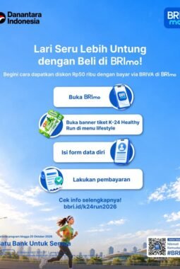 Dukung Gaya Hidup Aktif, BRI Region 11 Yogyakarta Hadirkan Promo Tiket K24 Run 2026 melalui BRImo