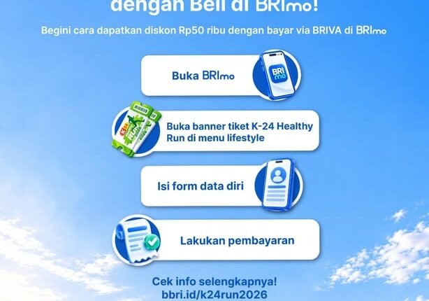 Dukung Gaya Hidup Aktif, BRI Region 11 Yogyakarta Hadirkan Promo Tiket K24 Run 2026 melalui BRImo