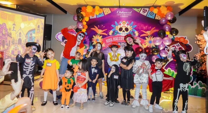 Mengintip Keseruan Pesta Halloween Anak Anak “Día de los Muertos” di Oakwood Surabaya