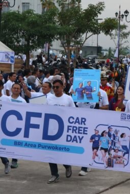BRI Area Purwokerto Gelar Car Free Day, Dorong Gaya Hidup Sehat dan Pemberdayaan UMKM